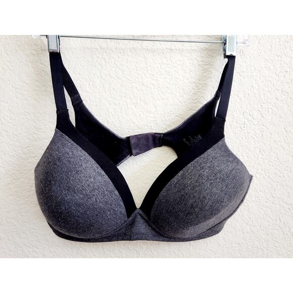 Warner's Gray With Black Trim NO Wire Bra 40C - Picture 1 of 3